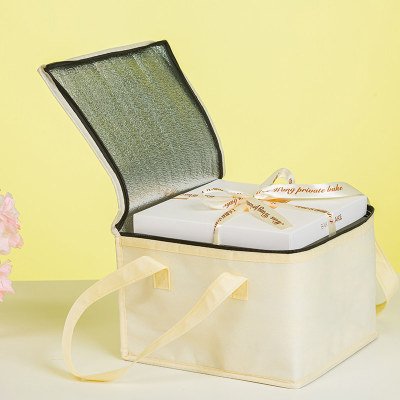 Ice Cream Cream Cake Insulation Cold Bag Takeaway Barbecue Insulation Bag 4-6-8-10-12-14 Inch Spot