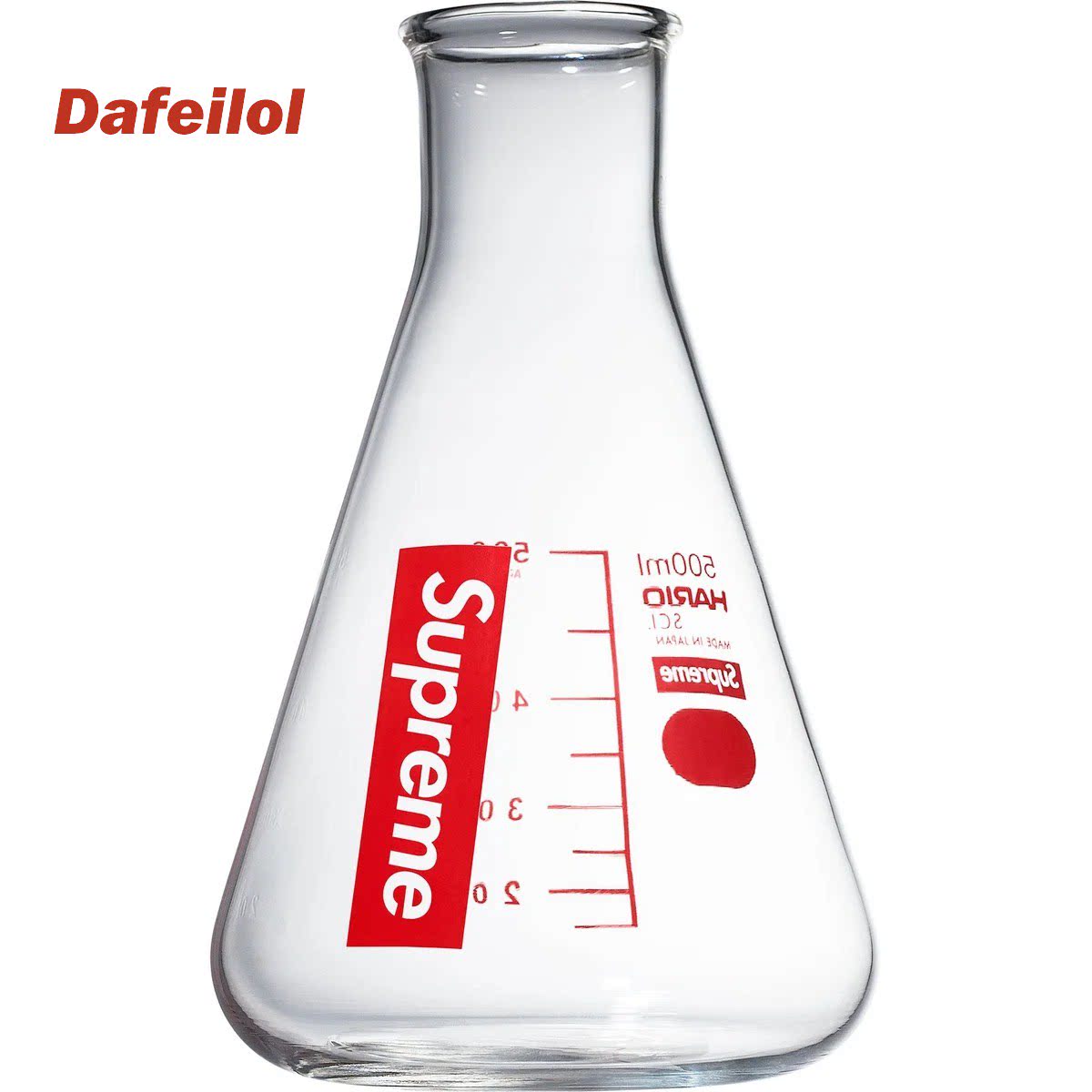 HARIO Supreme 500ml フラスコ 现货Supreme Hario Erlenmeyer Flask 日本制锥形瓶量杯500ML-淘宝网