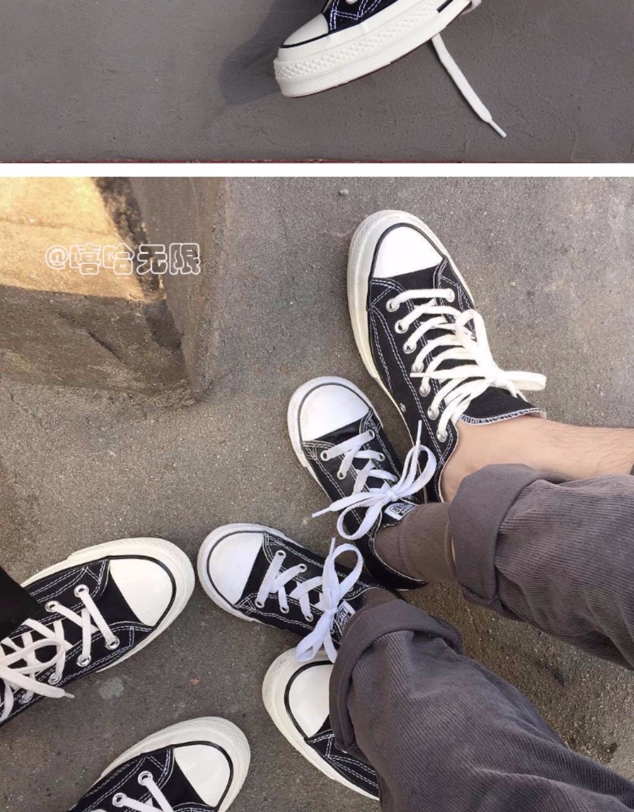 Converse Converse 1970S Giày vải tiêu chuẩn Samsung màu đen cao để giúp màu đen thấp giúp 14234C 162050c sục thể thao độn đế