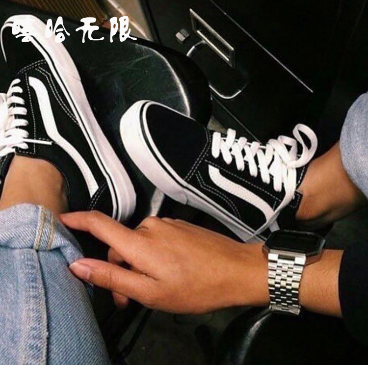 VANS cao giúp SK8-HI thấp giúp hệ điều hành giày vải cổ điển màu đen nam và nữ giày VN-0D3HY28 các hãng giày sneaker nổi tiếng