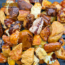 Zhonghang amber natural old flower beeswax pendant bone china white full leather Qin color sweater pendant raw stone raw mineral material