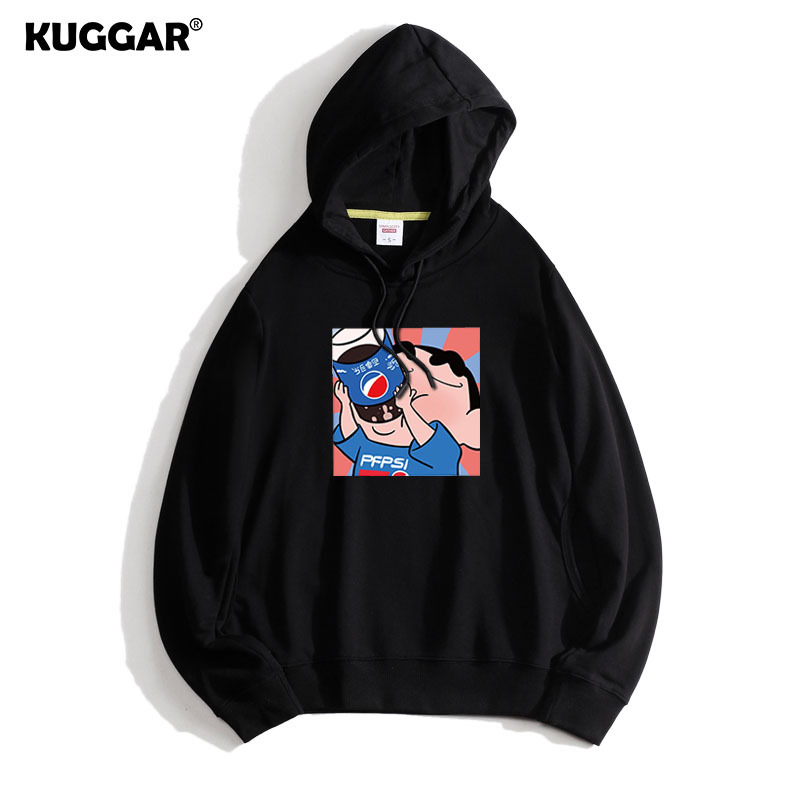 Autumn and Winter New Crayon Shin-Chan Collaboration Sweatshirt for Men and Women, Pepsi Student Anime Jacket Hoodie Merchandise