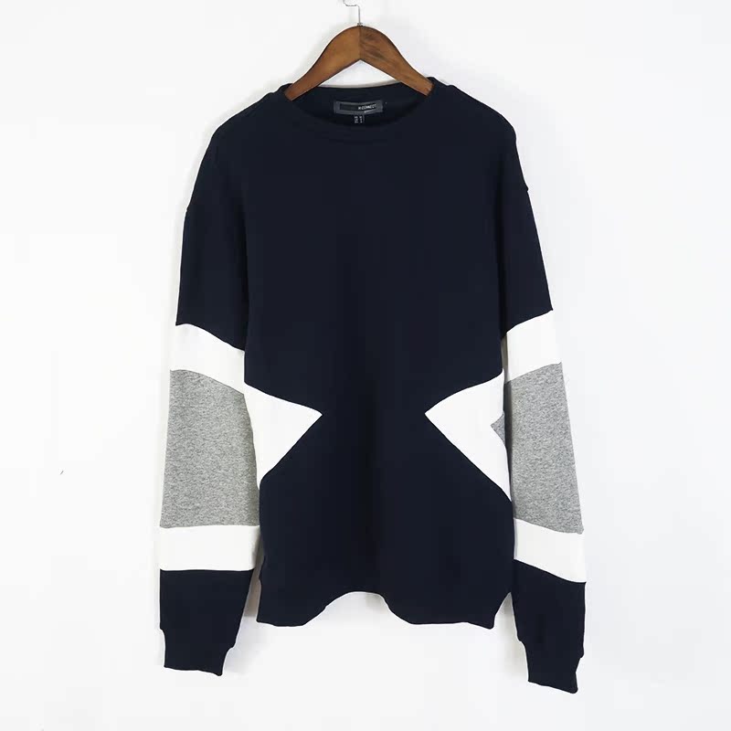 Thế hệ mới 2018 giản dị hoang dã màu mốt cộng với áo len nhung HC5879 11-4-23 hoodie nam đẹp