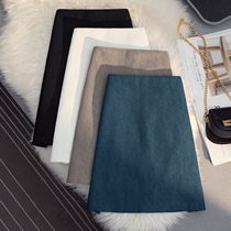 Special cabinet Korean version High waist A character half body skirt woman 2022 spring and summer anti-walking light bag glutes to wear bottom short skirt