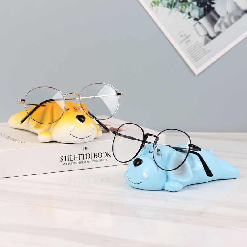 Creative Grovel Groveling Dog Spectacle Bracket Swing glasses Shop Decorative Props Show Shelf Tabletop Glasses Containing Putting Shelf