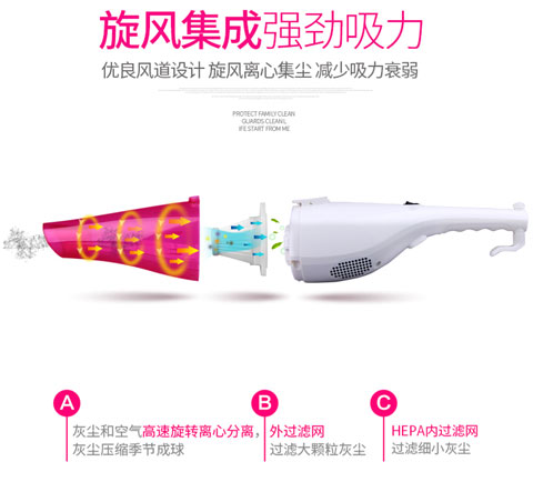 máy hút bụi lg Máy hút bụi gia đình câm thảm cầm tay mạnh mẽ ngoài bộ thu bụi đẩy thanh công suất nhỏ xiaomi deerma cm1300
