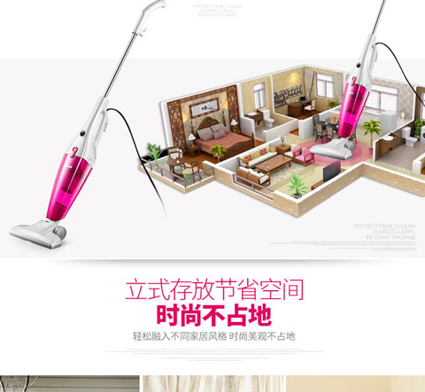 máy hút bụi lg Máy hút bụi gia đình câm thảm cầm tay mạnh mẽ ngoài bộ thu bụi đẩy thanh công suất nhỏ xiaomi deerma cm1300