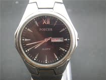 POSCER Porsche double calendar mens quartz watch
