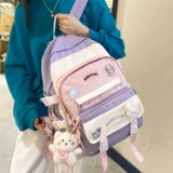 Ранец, брендовая милая сумка через плечо, рюкзак, в корейском стиле, для средней школы