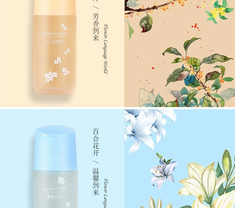 Osmanthus Lily Hoa Hồng Tươi Hương Bà Ánh Sáng Hương Thơm Kéo Dài Cơ Thể Phun Hoa Nhài Gardenia nước hoa amouage