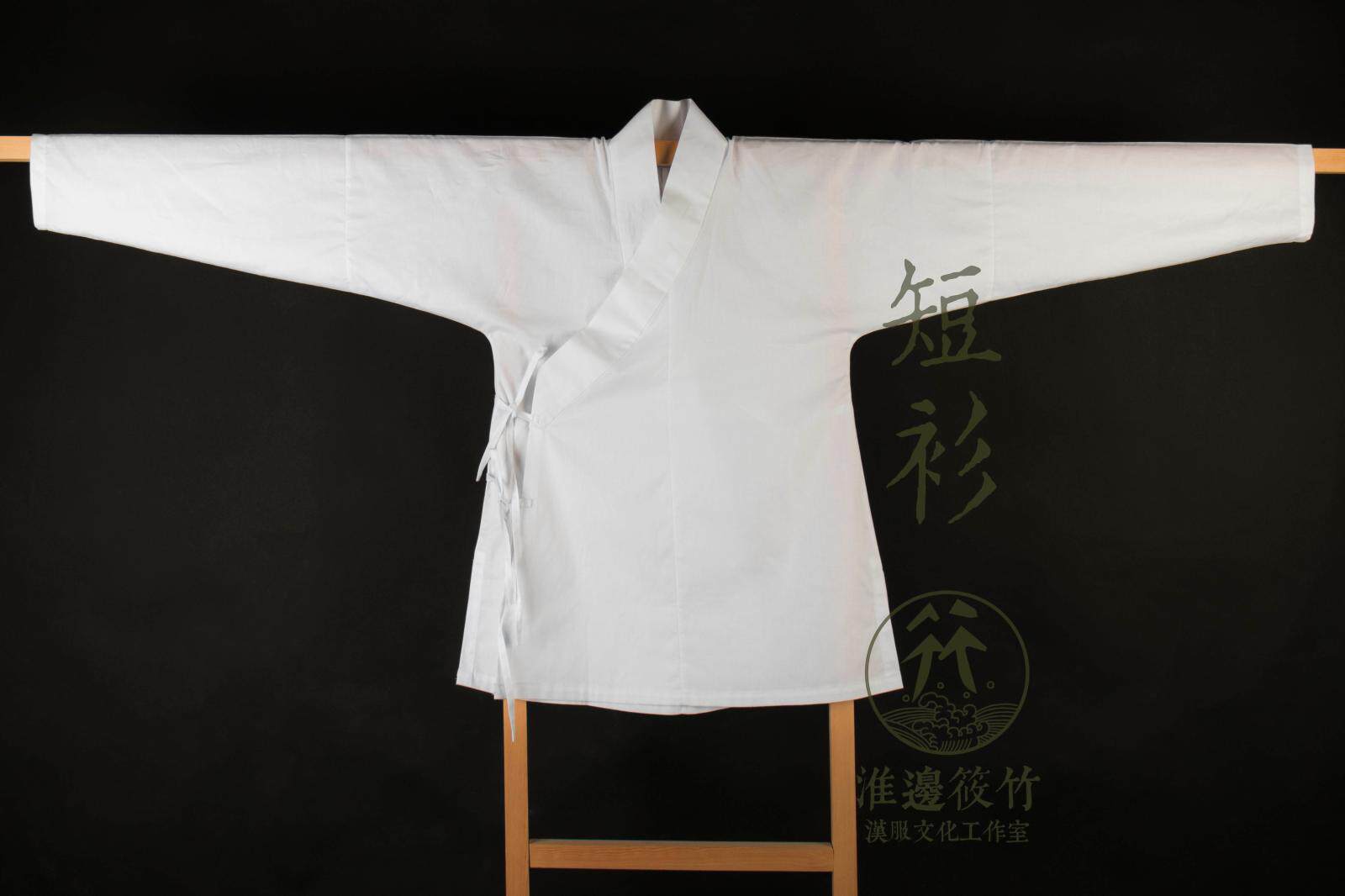 Huaibian Xiaozhu Hanfu Chinese clothing Ming collar short coat Short shirt Men's and women's short fight Home Chinese layman's inner shirt