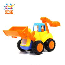 Huile friction car Childrens toy car Excavator Excavator Engineering car Bulldozer truck mixer