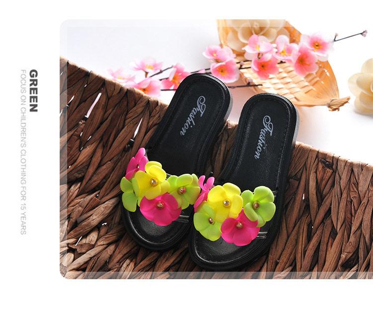 Pantoufles enfants en autre pour été - semelle PU - Ref 986795 Image 18