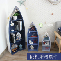 Mediterranean boat cabinet Creative simple storage cabinet Childrens room Bedside cabinet bookshelf cabinet Bar display cabinet