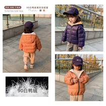 Young Yo-yo Children Dress Warm Coat 2022 New Winter Dress Girl Thickened with hat blouses foreign air Fashion down clothes