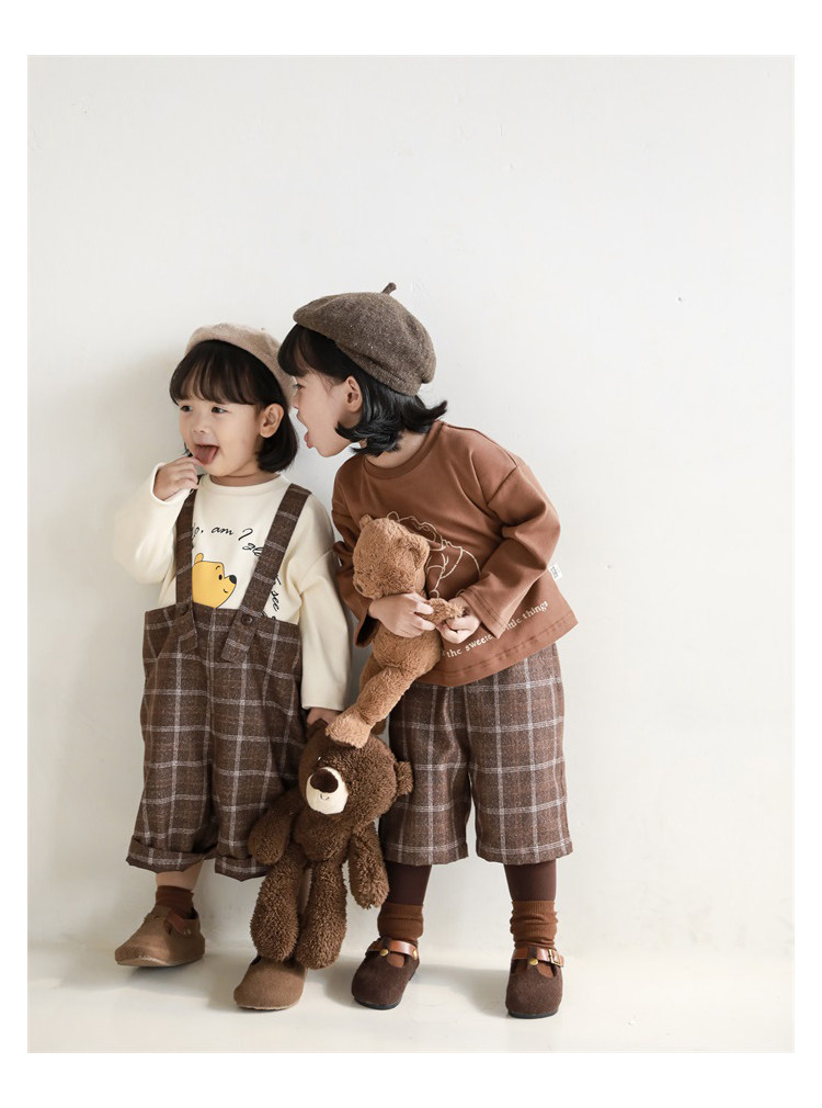 Детский осенний комбинезон, штаны, ретро комплект, бретели, в британском стиле, стиль     