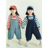 Модные детские демисезонные штаны, джинсы, свободный крой