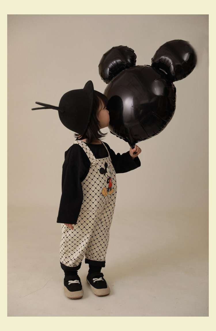 Дисней, детский ретро износостойкий комбинезон, повседневные брюки, штаны, Дисней Микки Маус, в корейском стиле yoehyaul/幼悠 