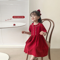 Young Yo-yo Girls Dress Summer New Ocean Qi Woman Baby Dress Cute Bubble Sleeves Fresh And Sweet Princess Dress