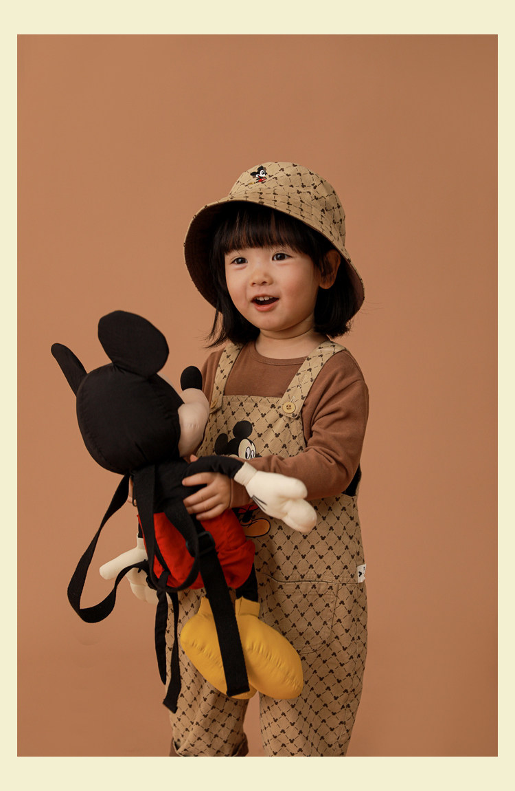 Дисней, детский ретро износостойкий комбинезон, повседневные брюки, штаны, Дисней Микки Маус, в корейском стиле yoehyaul/幼悠 