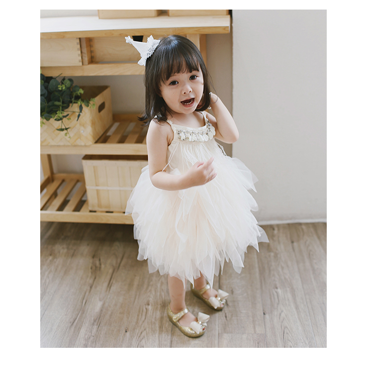 1 bé gái công chúa váy mùa hè váy lông mới váy váy bé váy váy - Váy váy cho bé gái 1 tuổi