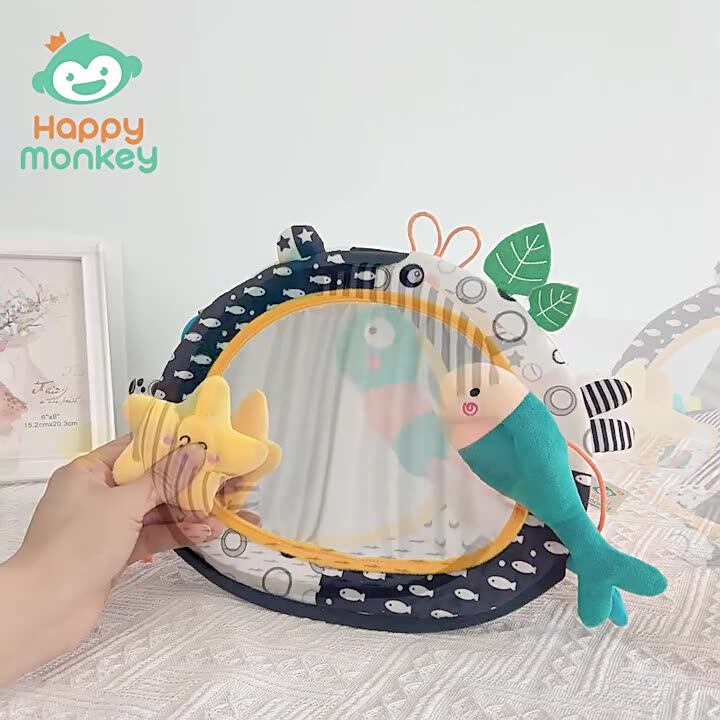 Happy Monkey婴儿哈哈镜台历镜如何助力0-1岁宝宝视觉发育与手抓握能力?——2025母婴智能早教趋势解读