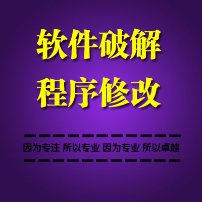 Cracking software program registration code machine dongle lock cracking authorization shelling service decompilation version Network authorization