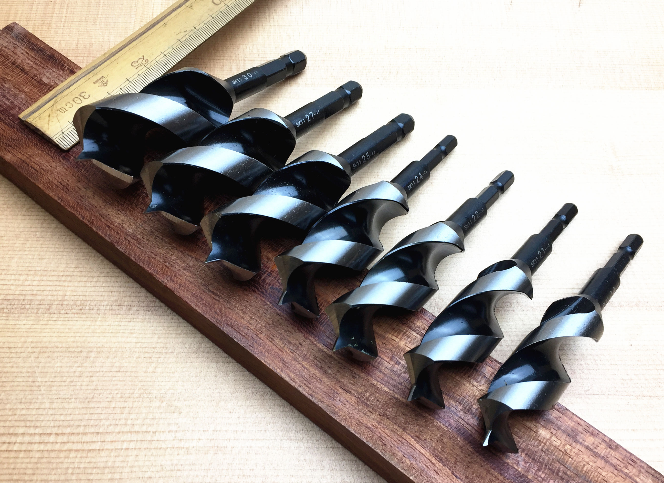 Japan's original STAR-M woodworking drill bit high-precision single-point twist drill ultra-high concentricity 10 18 30mm