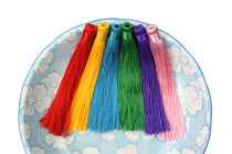 diy handmade material flow Su China knots Lantern Ears hanging ornament accessories Hanging Ears Streaming Suscia Multicolored Optional