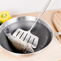 Thickened widening for home kitchen Seine fish spoons Stainless Steel Fried Fish Shovels Pancake Turd Pancakes Pancakes Pancake Turd