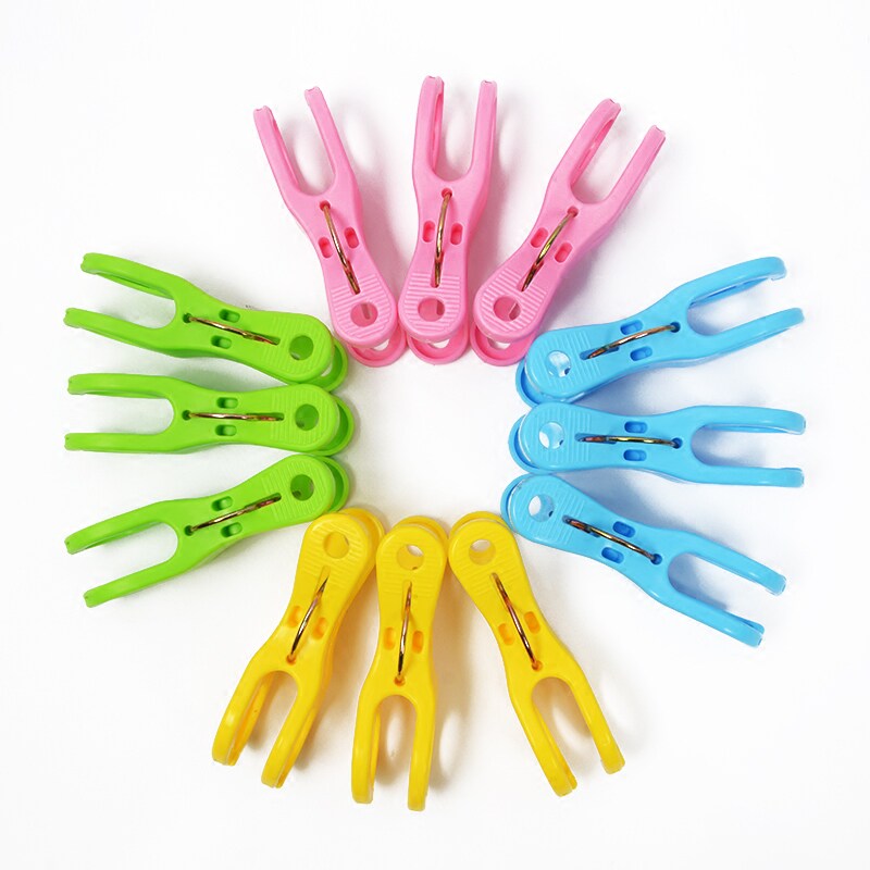 Balcony windproof clothespin Clothes drying clip Plastic clothes drying clip Clothes quilt drying clip Multi-pack
