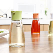 Japanese plain glass dressing bottle anti-leak pot soy sauce bottle vinegar bottle kitchen liquid condiment storage pot