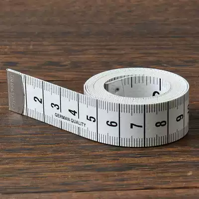 White two-sided centimeter soft tape ruler measuring three-way waist circumference bust 1 5 meters ruler