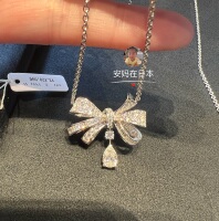 Graff pear-shaped diamond necklace Graff Tilda's Bow Japanese and Korean design high-end brand