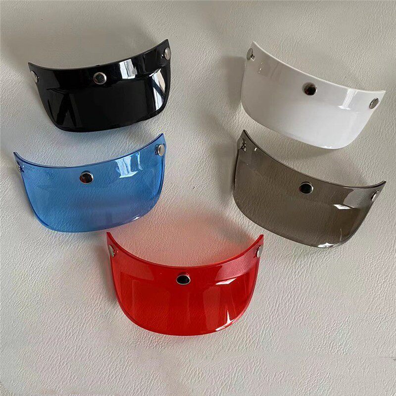 Spot Taiwan Production Retro Locomotive Safety Helmet Peak Black & White Three-point Buckle Sunscreen Sunshade 3 4 ½ Armor Universal