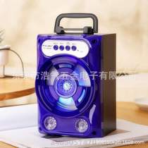 Dance% wooden portable player song U speaker portable k audio bluetooth subwoofer square outdoor large volume