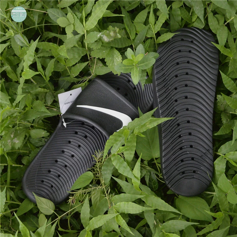 Dép đi trong nhà tắm Nike / Nike Kawa New Black and White Hook 832528-001 - Dép thể thao