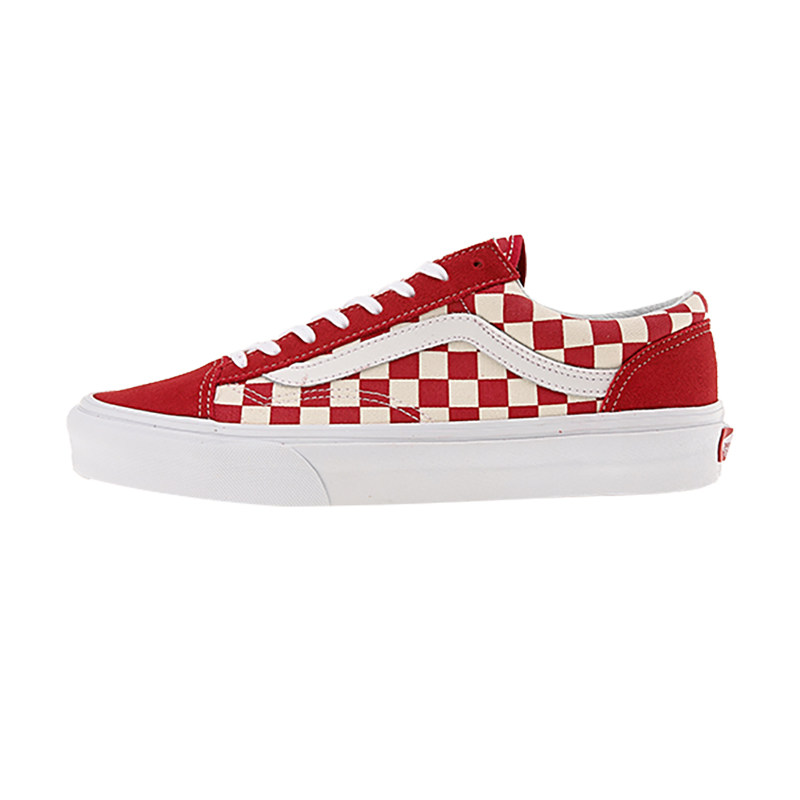 vans style 36 red checkerboard