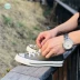 Converse Converse New 1970s Samsung tiêu chuẩn cỏ xanh thấp để giúp đôi giày vải retro 162060c giày thể thao trắng Plimsolls