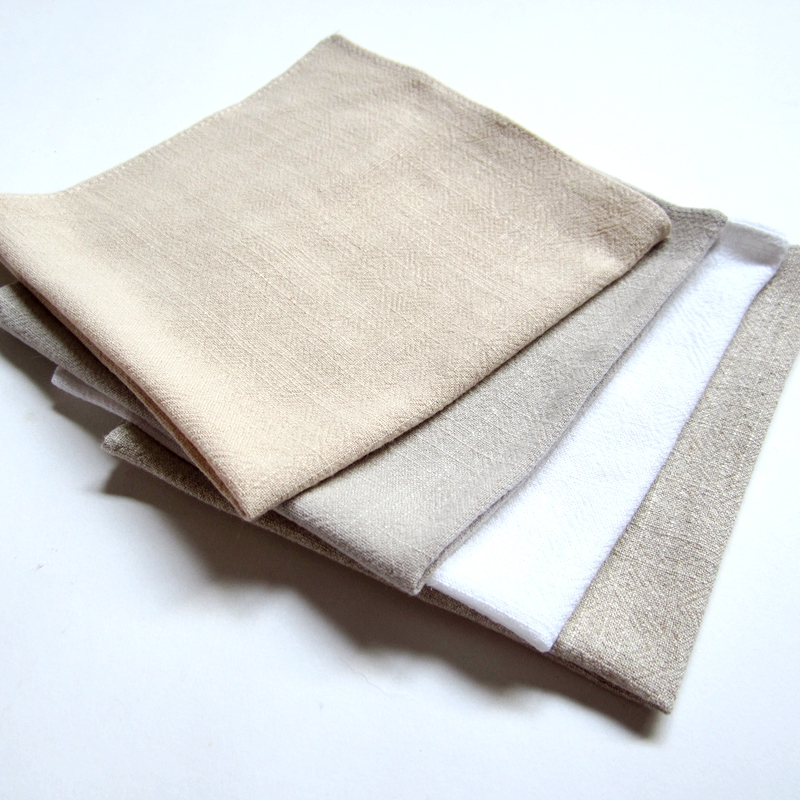 Customised cotton linen thickened soft men and women accompanied by passer-colored elderly handkeratons to print the pattern logo