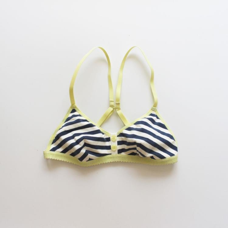 B39 Pháp cotton tam giác cup bikini áo ngực đồ lót cô gái đồ lót sinh viên áo ngực người yêu