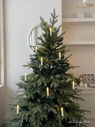 Млечный сад рождественская елка украшения подвеска Электронная свеча свеча освещенность