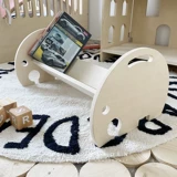 Милая мультяшная кроватка из натурального дерева для кровати, книга с картинками, простая книжная полка