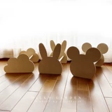 Милая мультяшная кроватка из натурального дерева для кровати, книга с картинками, простая книжная полка