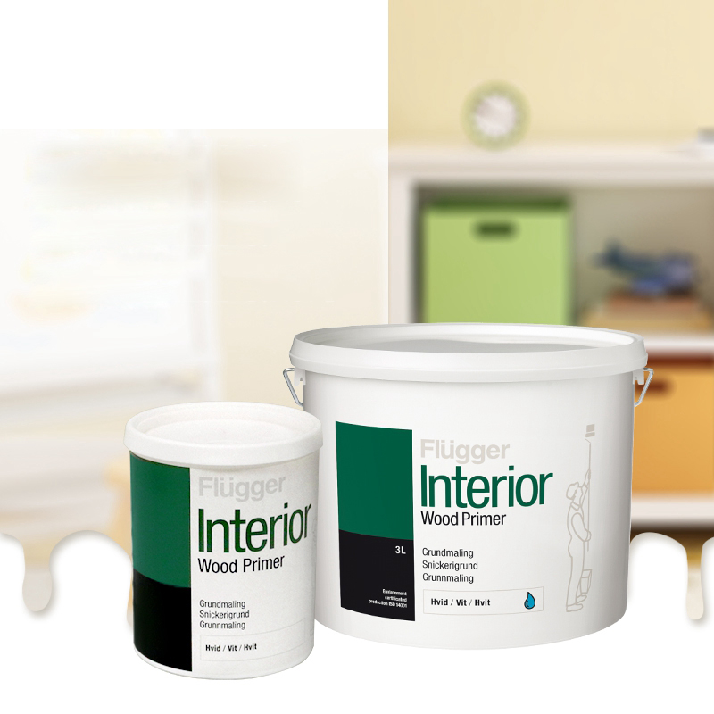 Flugger Forloft Original Clothing Imported Wood Lacquered Environmental Protection Paint Waterborne Wooder White Primer 96160