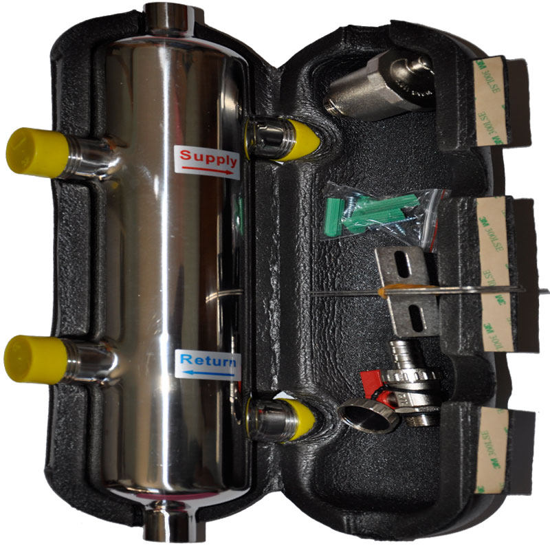 Decoupling tank combined tank floor heating wall hanging furnace 304 stainless steel water mixer water mixer center floor heating hydraulic pressure divider