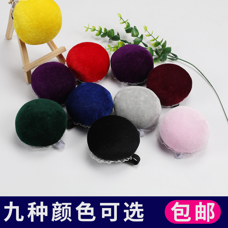 Real velvet wrist needle bag handmade DIY clothing stand cutting tool silk floss padded with small black clamp bag upscale needle bag