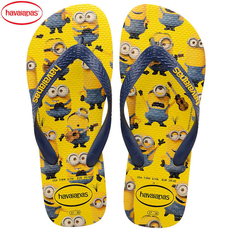 Havaianas Minions Collaboration Mininor Havaianas Summer Fashion Trendy Flip-Flops Beach Sandals