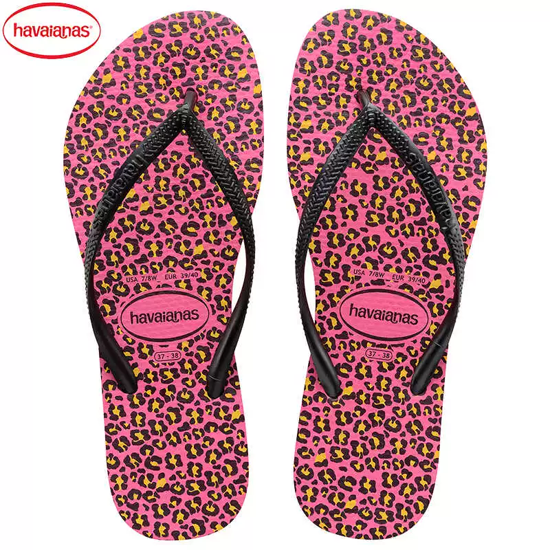 Стильные шлепанцы Havaianas, нескользящие тапочки, городской стиль, тонкие strap