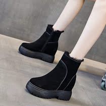 Small man increased Martin boots female earthquake King 2020 winter New thick bottom inner height cotton warm boots